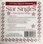 1-1/4" Triangles - Star Singles
