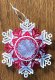 Red & White 3-D Snowflake